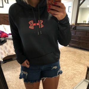 Hoodie with camo under armour